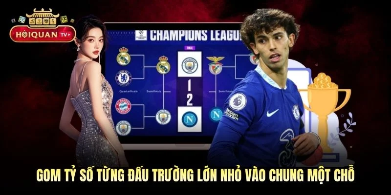 Gom tỷ số từng đấu trường lớn nhỏ vào chung một chỗ